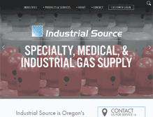 Tablet Screenshot of industrialsource.com